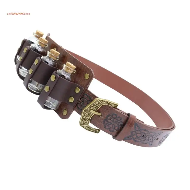 Retros Styles Medieval Belt Set Role Playing Waistband Multipurpose Waist Belt