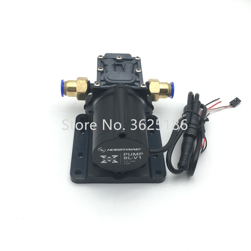 Hobbywing Combo Pump 8L Brushless Water Pump 10A 12S 14S V1 Sprayer Diaphragm Pump for Plant Agriculture UAV Drone