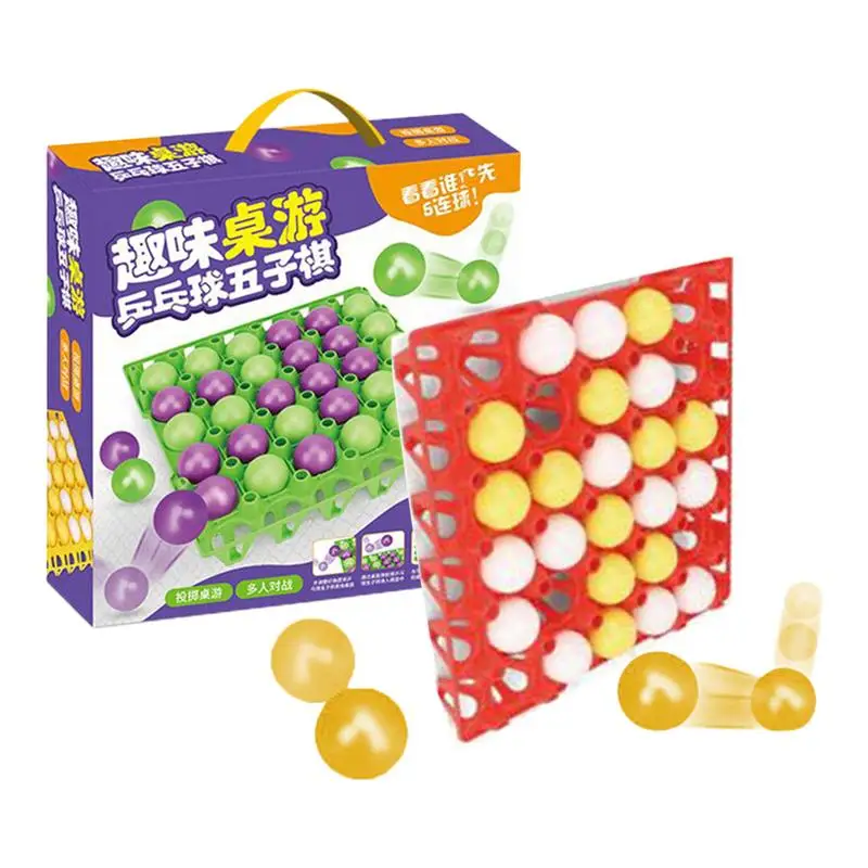 Desktop Bouncing Ball Game Ball Action Backgammon Celebration JumPong Bouncing Balls Interactive Board Game For Family Children