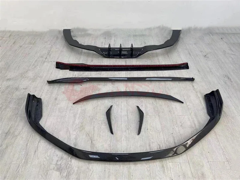 For Porsche 911 992 2019-2024 Carbon Fiber Front Lip Rear Diffuser Side Skirt Body Kit Trunk Spoiler Upgrade Refit Splitter