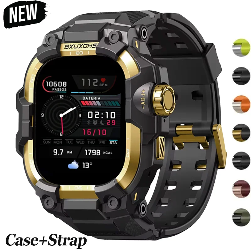 Gehäuse für Apple Watch Ultra3/2/1 49mm 46mm 45mm 44mm TPU-Armband Metallhülle für iWatch11 10 9 8 7 6 5 SE Stoßfestes Armband