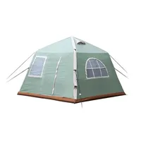 5-8 Person Outdoor Waterproof Lightweight Oxford Fabric Rainproof Camp Tent Fine Camping Inflatable Cabin Tent