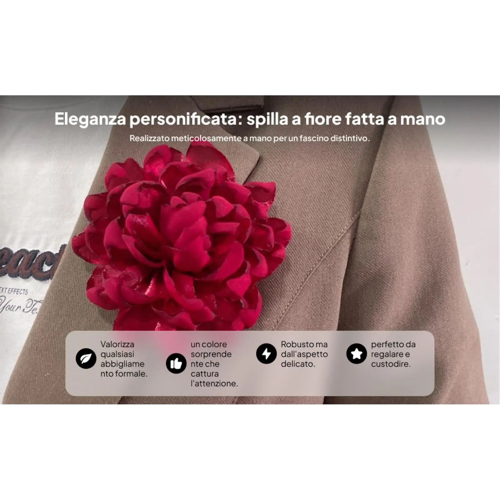 Luxury Flower Brooch Pin for Women Silk Satin Handmade Floral Lapel Brooch Elegant Wedding Banquet Corsage Clothes Dress Suit
