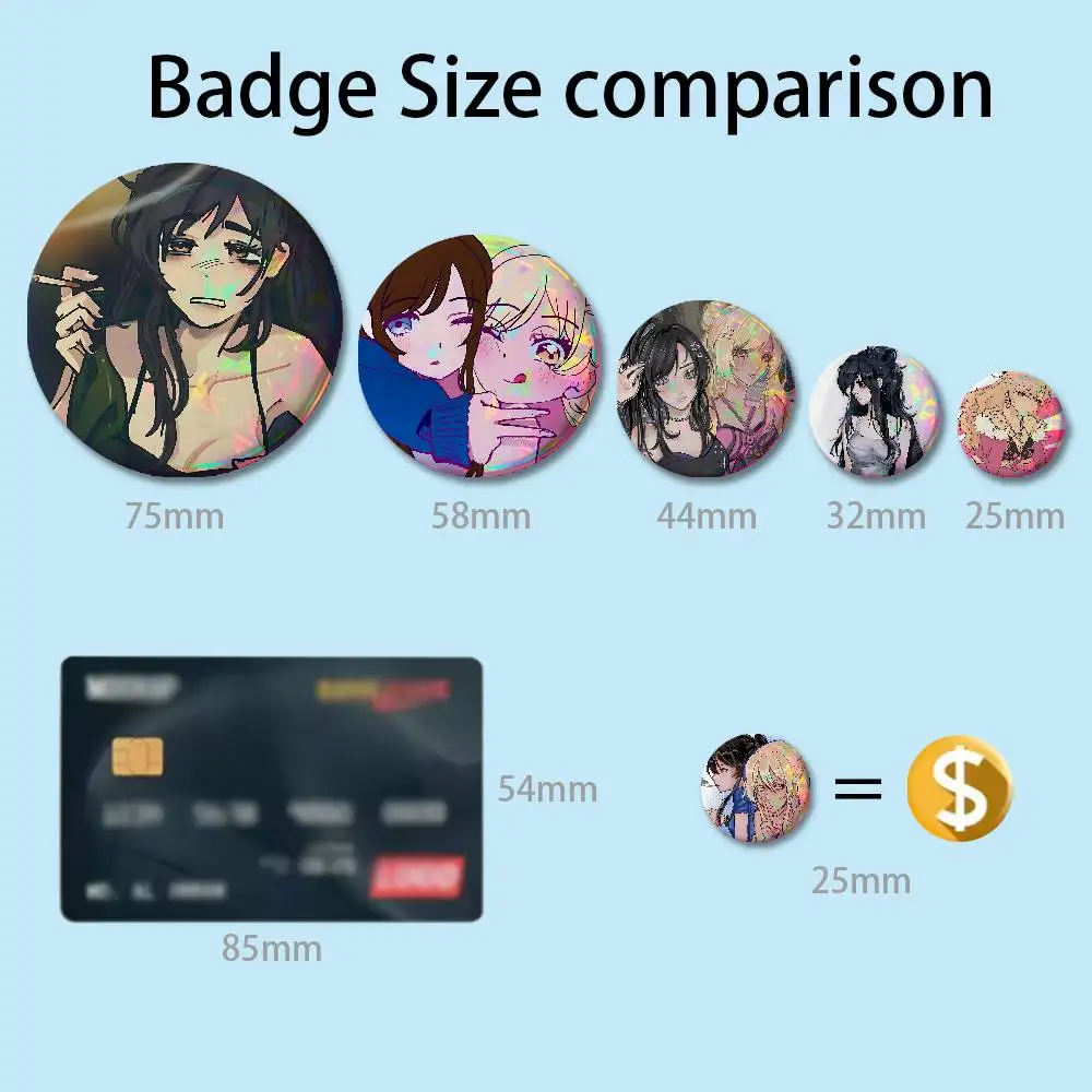 Game C-Class of 09 58mm 44mm HD Print Brooch Badges Pretty Derby Round Display Brooches Lapel Pins