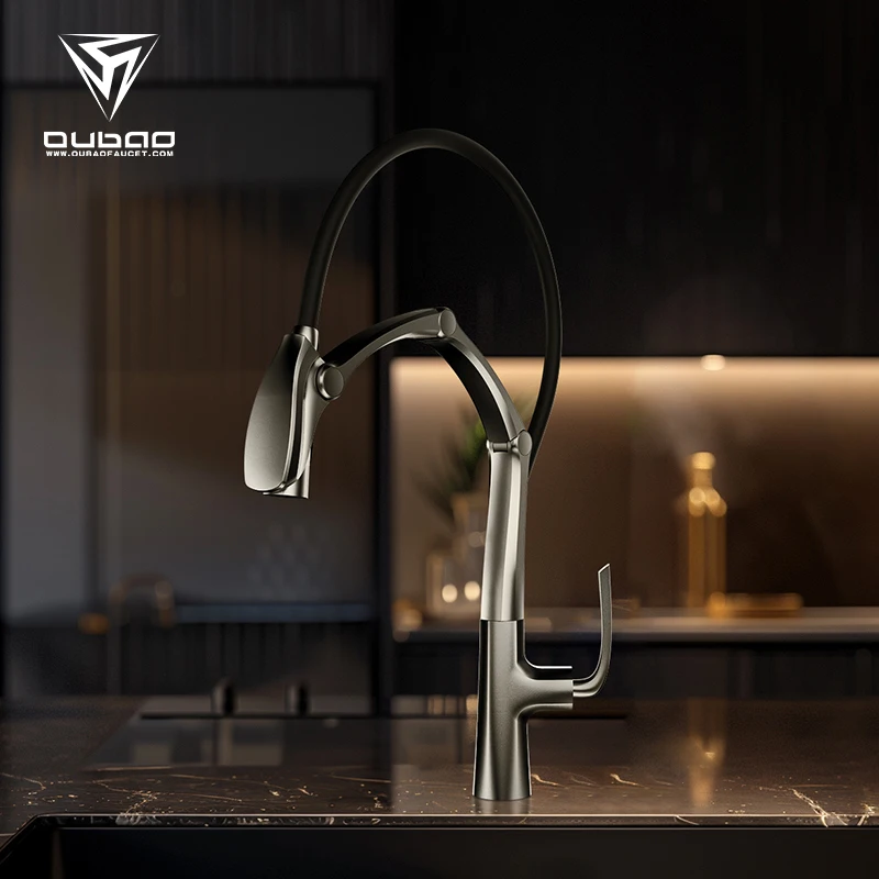 Good Quality Single Hole Kitchen Tap Mixer Silicon Brass Kitchen Faucet