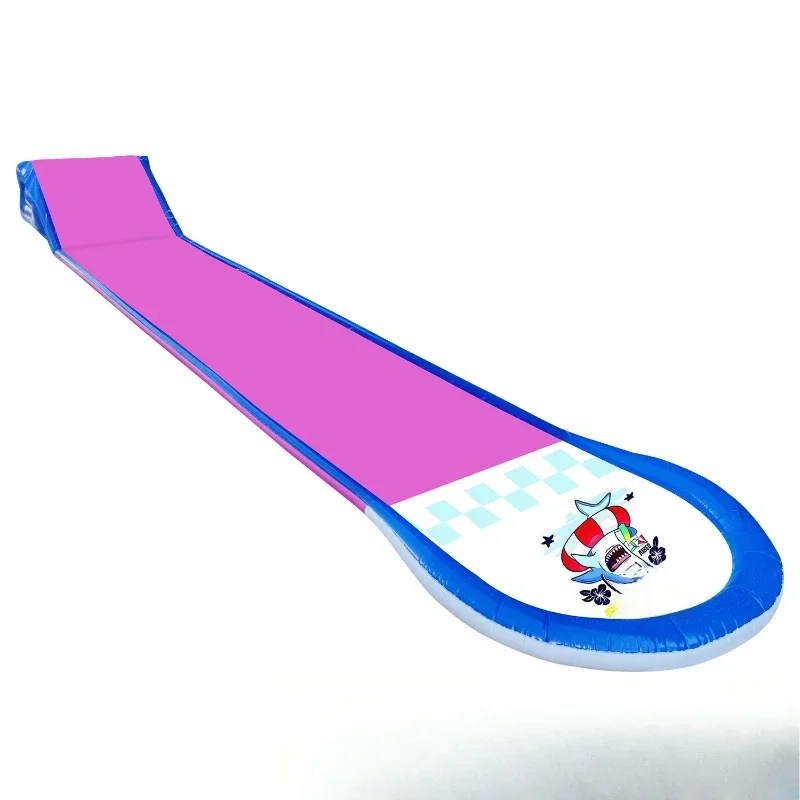 Inflatable water jet slide double