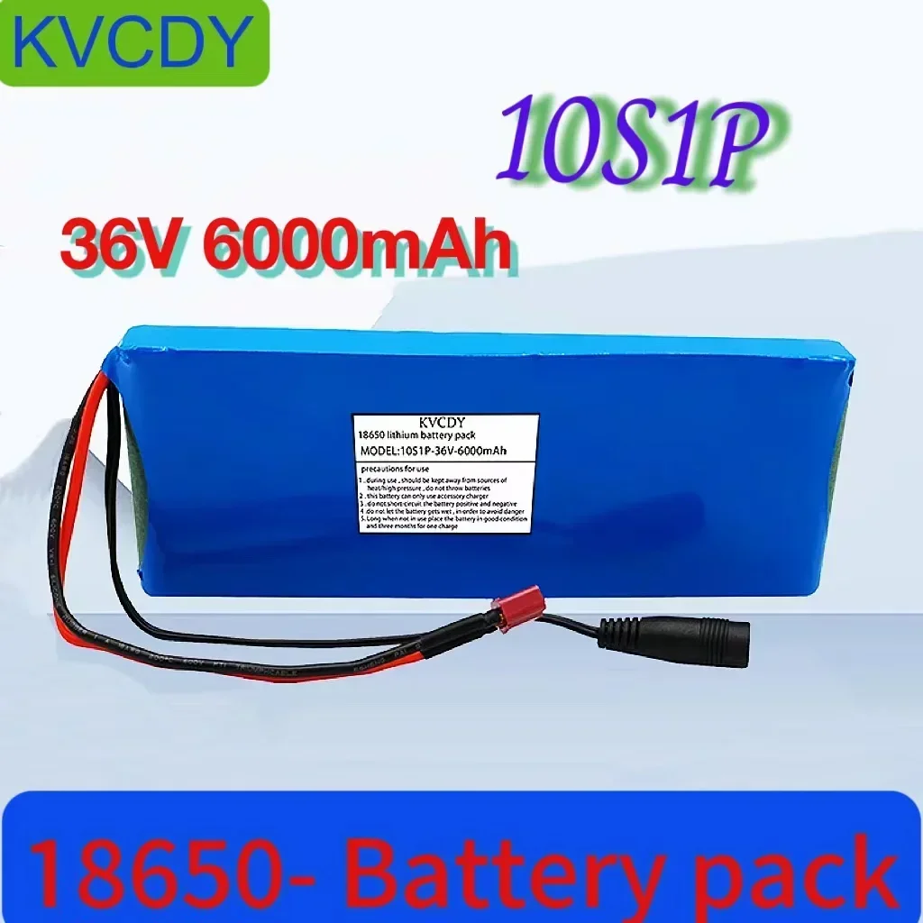 

2024 brand new original 18650 lithium-ion 10S1P battery, 36V, 6Ah/6000mAh, with BMS 20A, 500W,