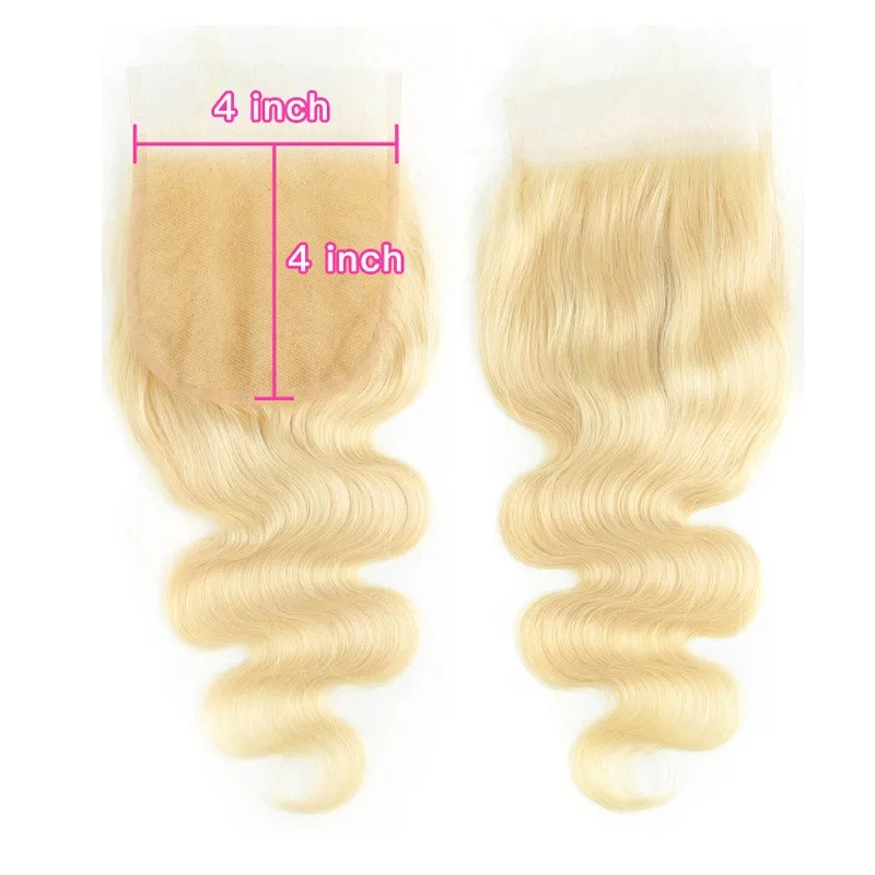 13x4 الدانتيل الجبهة # 613 الجسم موجة شقراء الدانتيل الشعر كتلة الشعر البشري البرازيلي عذراء ريمي كامل اليد النسيج قبل قطعها شعر الطفل #3