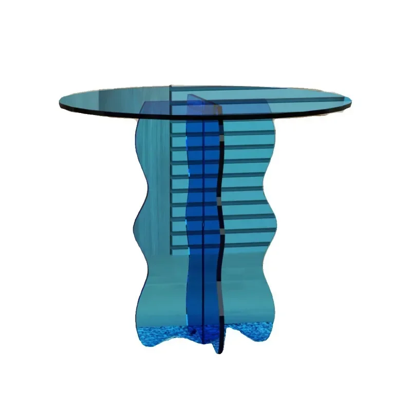 

Internet celebrity sofa, bookshelf acrylic edge few, simple bay window small table, bedroom bedside table corner