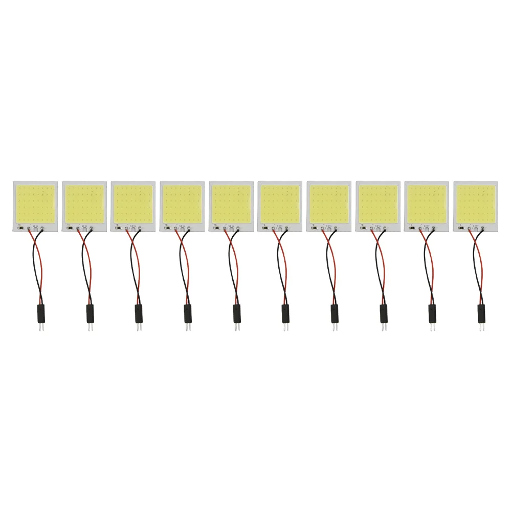 Interior Lamp Panel Lights White 10 Pcs 18 LED Chips 40 X 20mm Accessories COB DC 12V Dome Parts T10 Adapter Garden