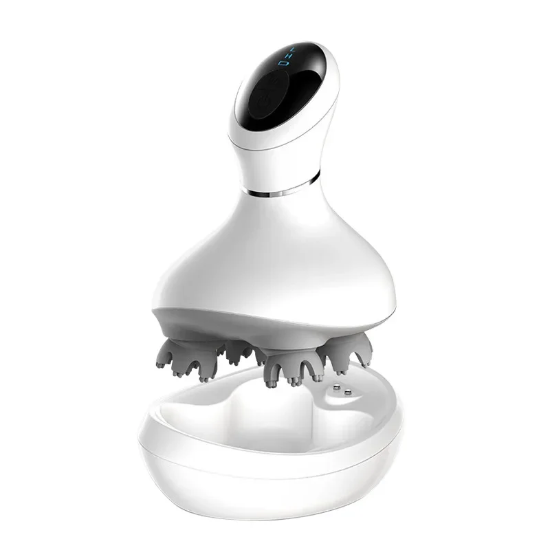 

Multi-functional salon head massage electric kneading vibration waterproof rechargeable scalp head massager