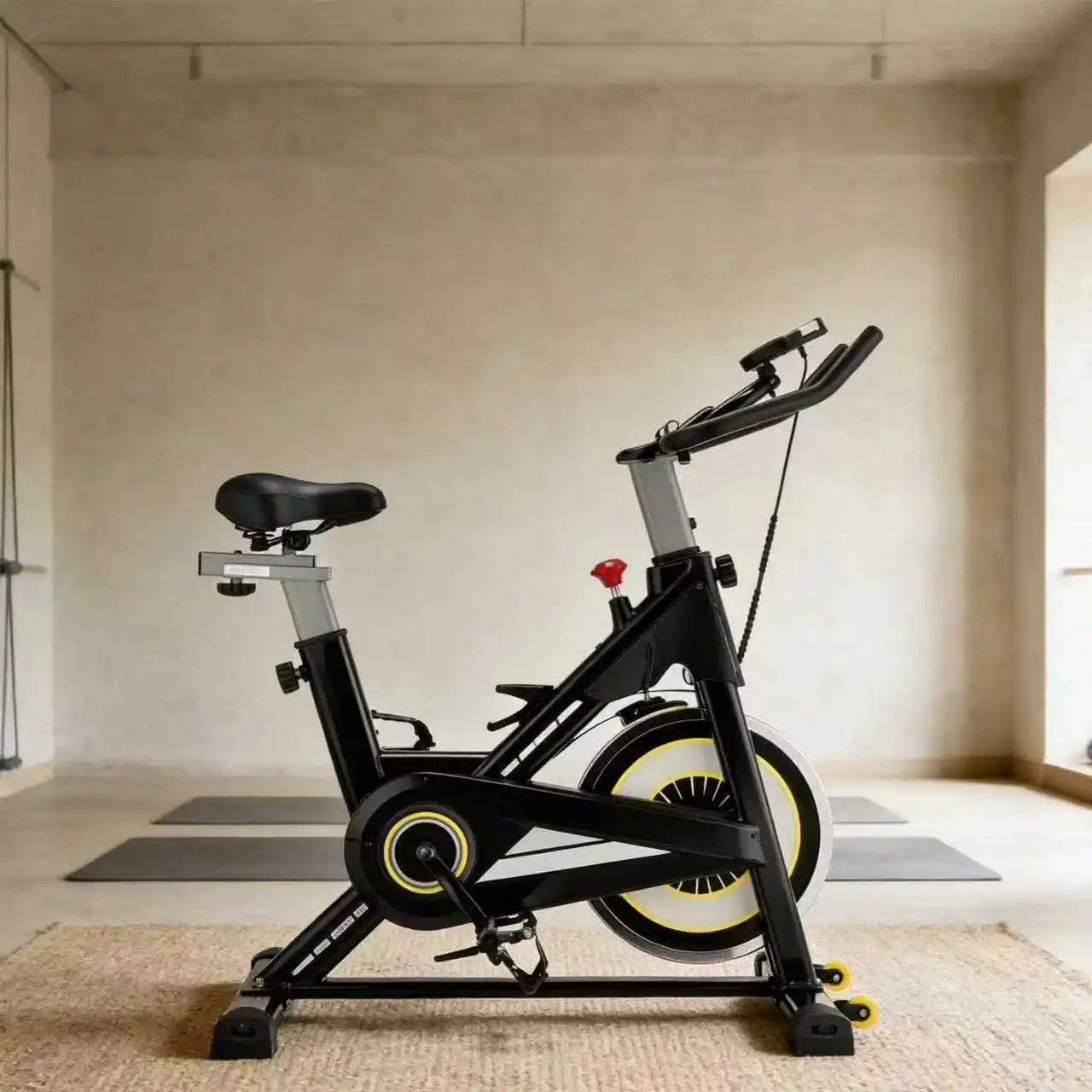 Magnetic‑Controlled Spinning Bike Odometer Screen Home Indoor Fitness Workout Exercise Equipment