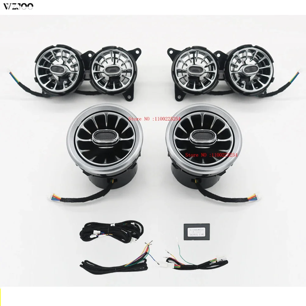 Front Air condition LED ambient light for W222 turbine air outlet LED lights for Benz S class S400/S350/S320 air vent inlet