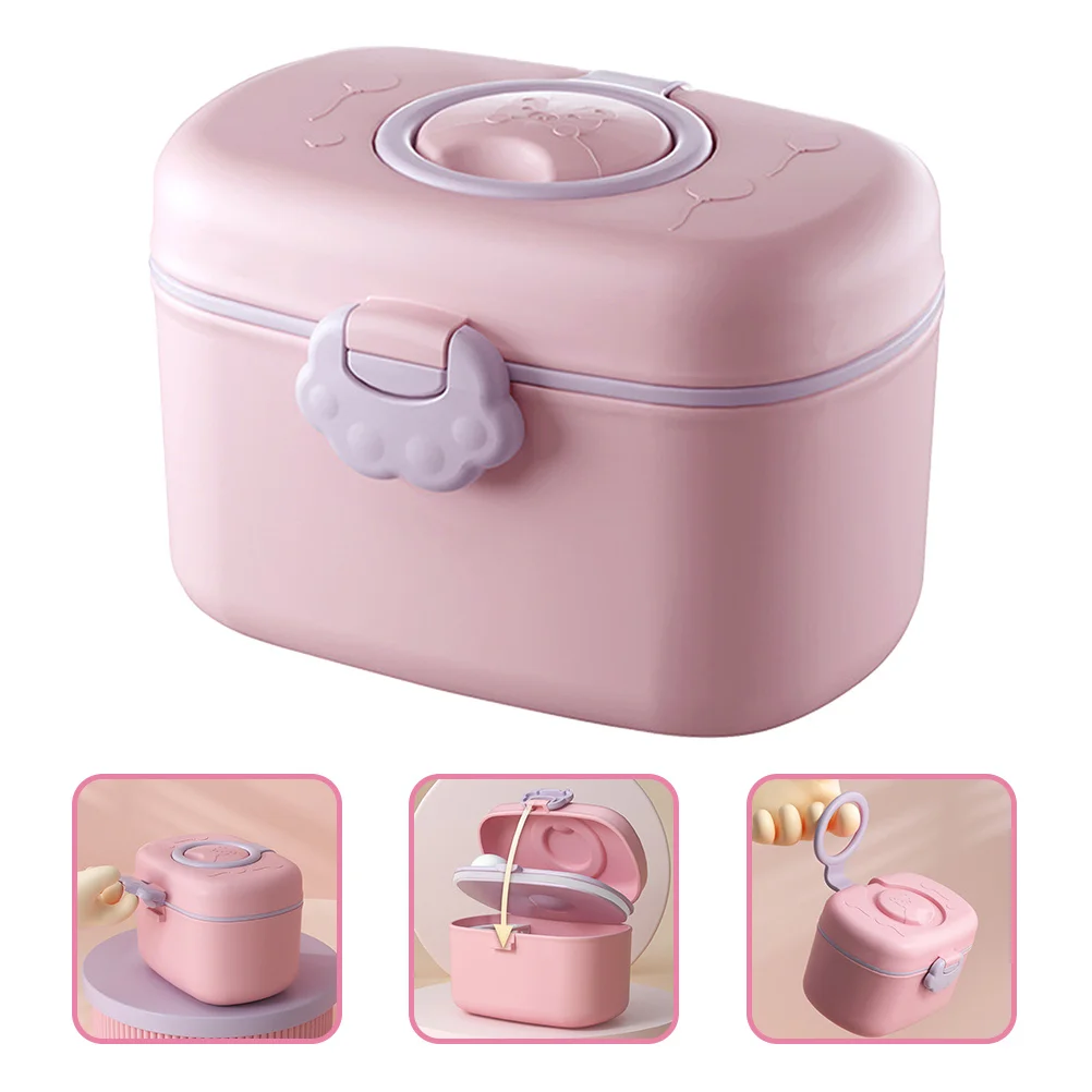 

1 Set Container Portable Leak-Proof Milk Powder Dispenser Lightweight Food Storage Box For Travel Outdoor Use Bpa-Free Compact