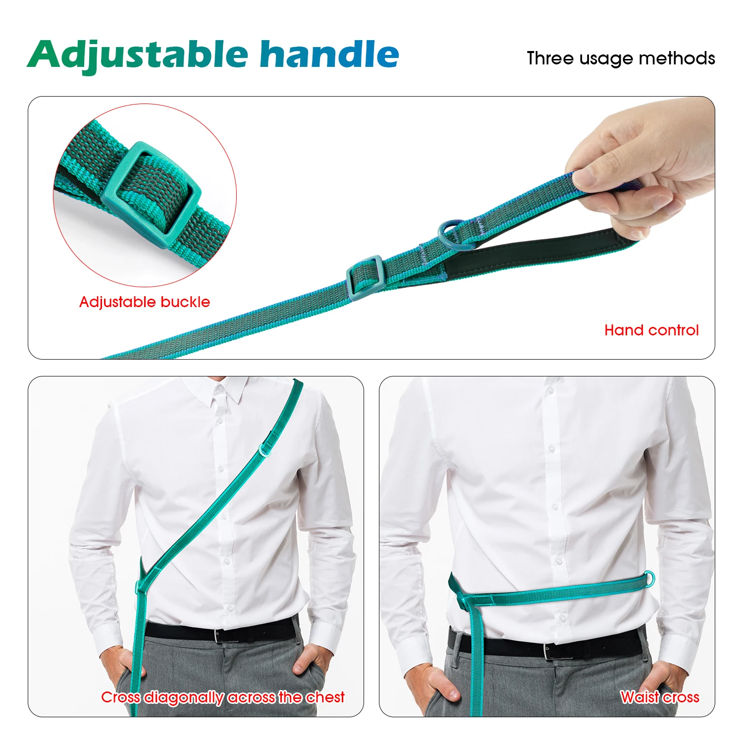

Hands-Free Dog Leash Waist Belt Crossbody Running Leash for Dog Walking Comfortable Pet Leash with Adjustable Strap
