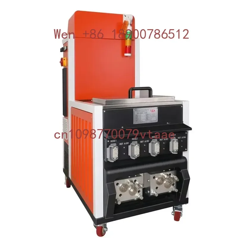 HWANGSUN HS-5128 New 30L Electric Automatic Hot Melt Glue Coating Machine for Box Packing Mattress with Wooden Case