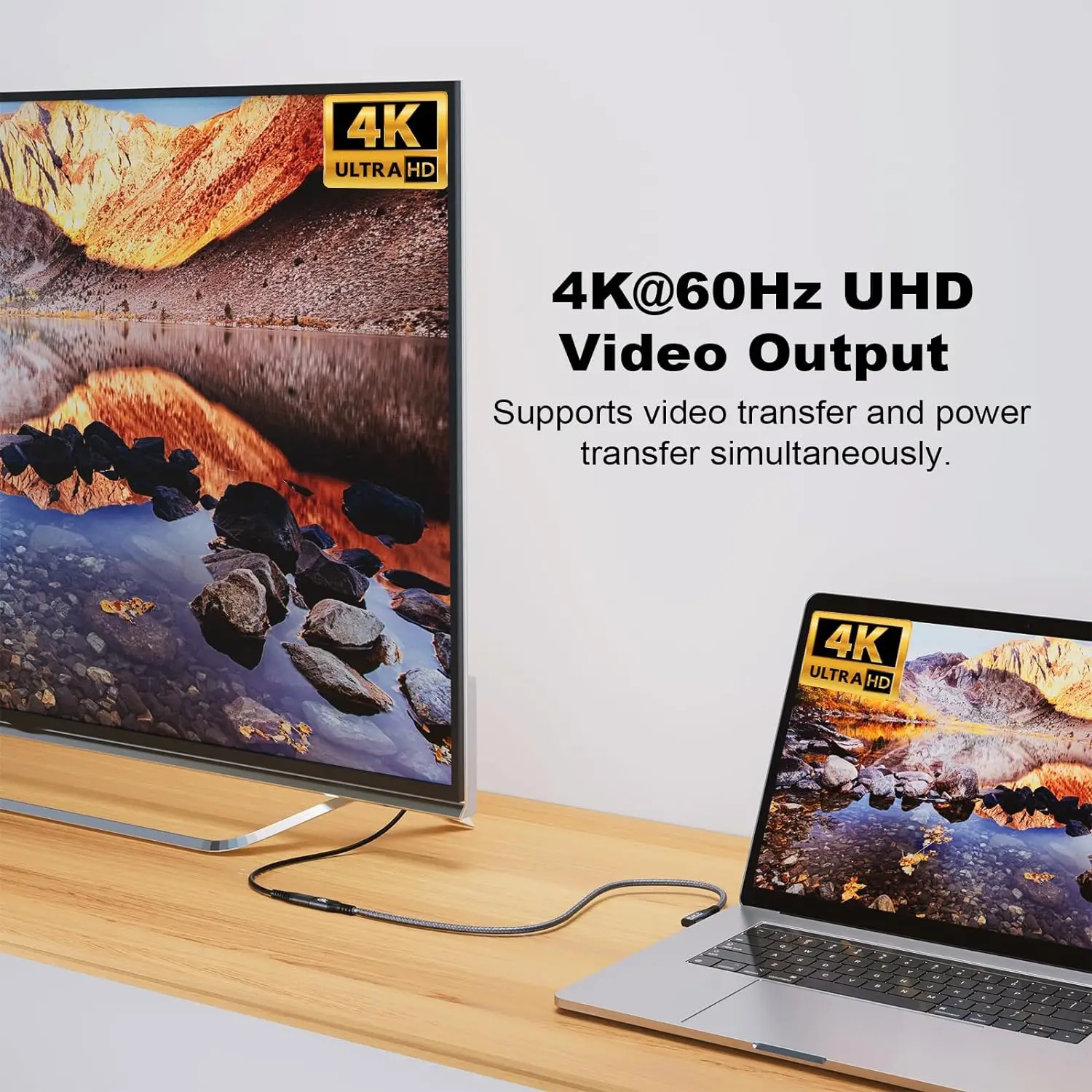 كابل USB C إلى USB C 3.2 ذكر Gen2 × 2 كابل شحن من النوع C، نقل البيانات بسرعة 20 جيجابت في الثانية، كابل شحن سريع 240 وات 48 فولت/5 أمبير، 4 ك