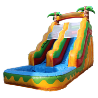Entertainment Jumping Waterslide Castle Bouncy Bounce House Inflatables Blow Up Water Slide With Pool