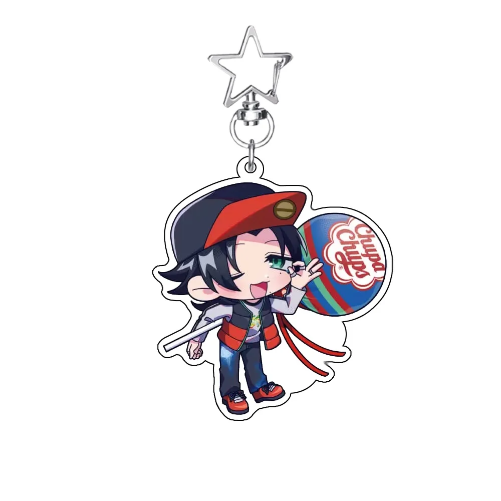 Anime Hypnosis Mic Aohitsugi Samatoki Amemura Ramud 6CM Acrylic Stand Cute Bag Charm Car Keychain Bag Body Kit Keyring Fans Gift