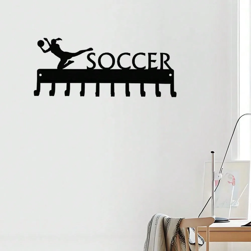 

Black Metal Wall Hooks for Hanging Clothes, Towels, Home Decor Organizer