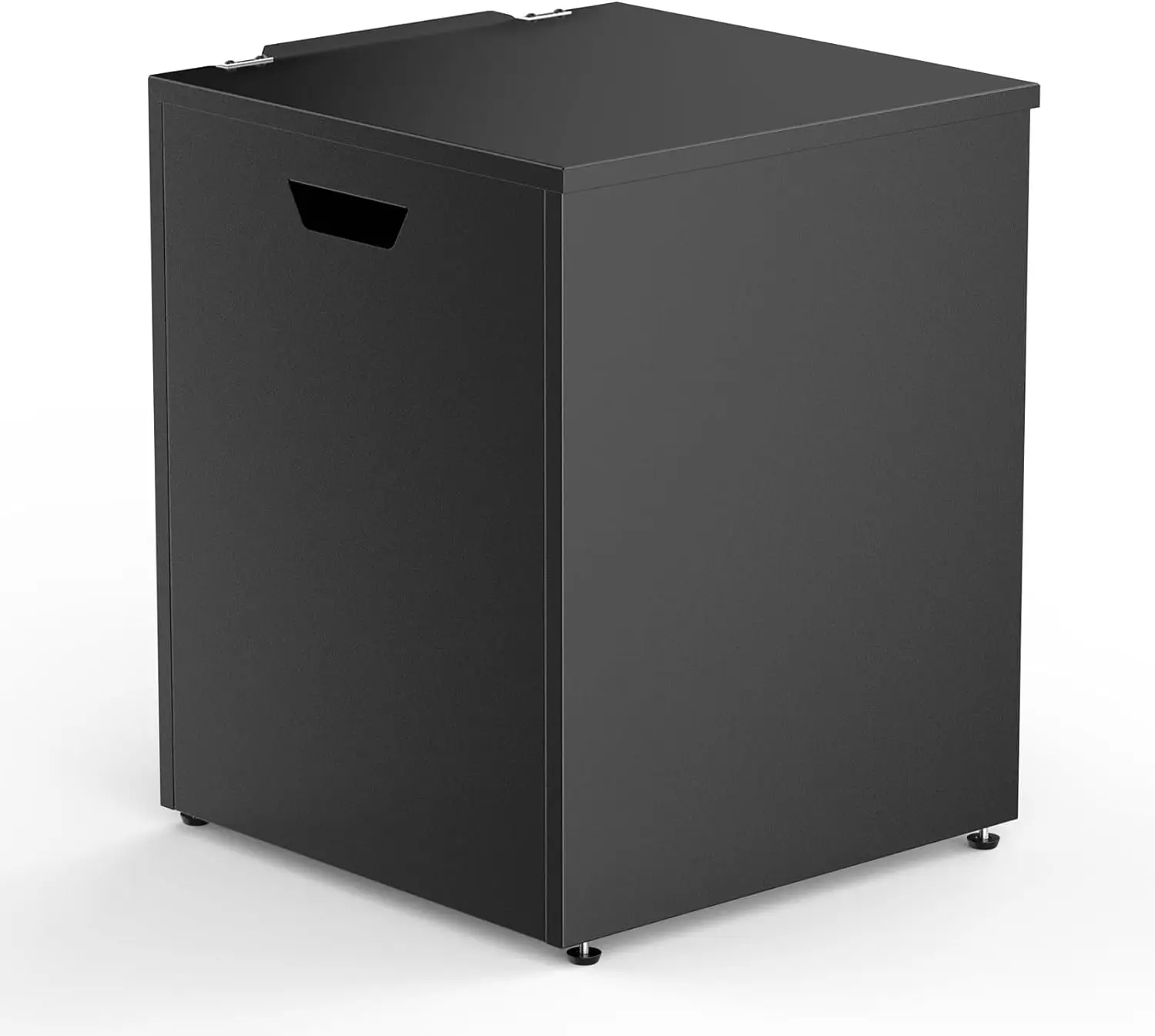 Outdoor 20 lb Propane Tank Storage, Black Table with Side Handles for Patio Hideaway