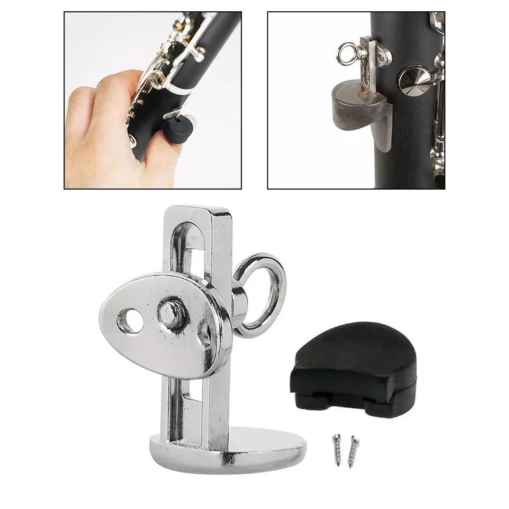 Clarinet Adjustable Thumb Rest With Rubber Cushion Support Replacement Part To Improve Playing Comfort And Reduce Thumb Fatigue