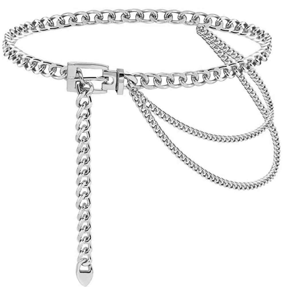 فاسق الخصر سلسلة حزام معدني الطبقات الجسم سلاسل تسخير القلب البطن سلسلة حزب مثير مجوهرات الجسم للنساء والفتيات #5