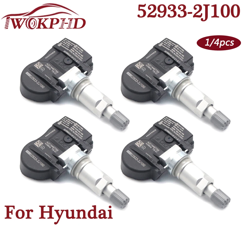 TPMS 52933-2J100 529332J100 Tire Pressure Sensor 433MHZ 52933-3N100 52933-2M650 52933-B1100 For Hyundai Verna Kia Ceed Sorento