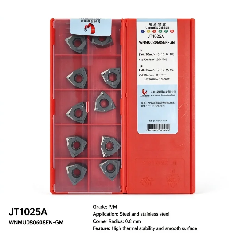 JXTC WNMU080608EN JT1025A JT1225 JT3115 JT3125 JT3215 JT4340 JT4330 Carbide Insert WNMU Inserts