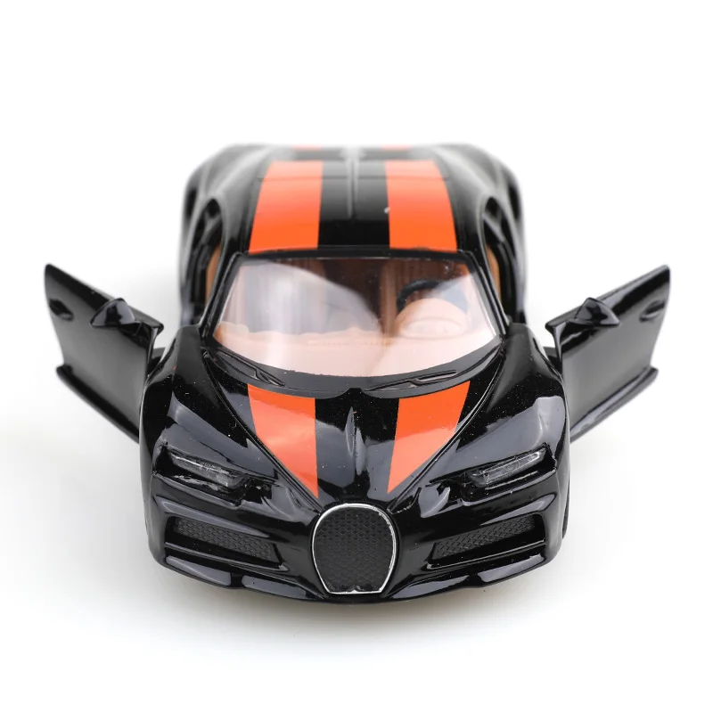 (Bagged) 1:36 Fabric Chiron, die-cast model car, simulated supercar, children's die-cast car, boy's toy model