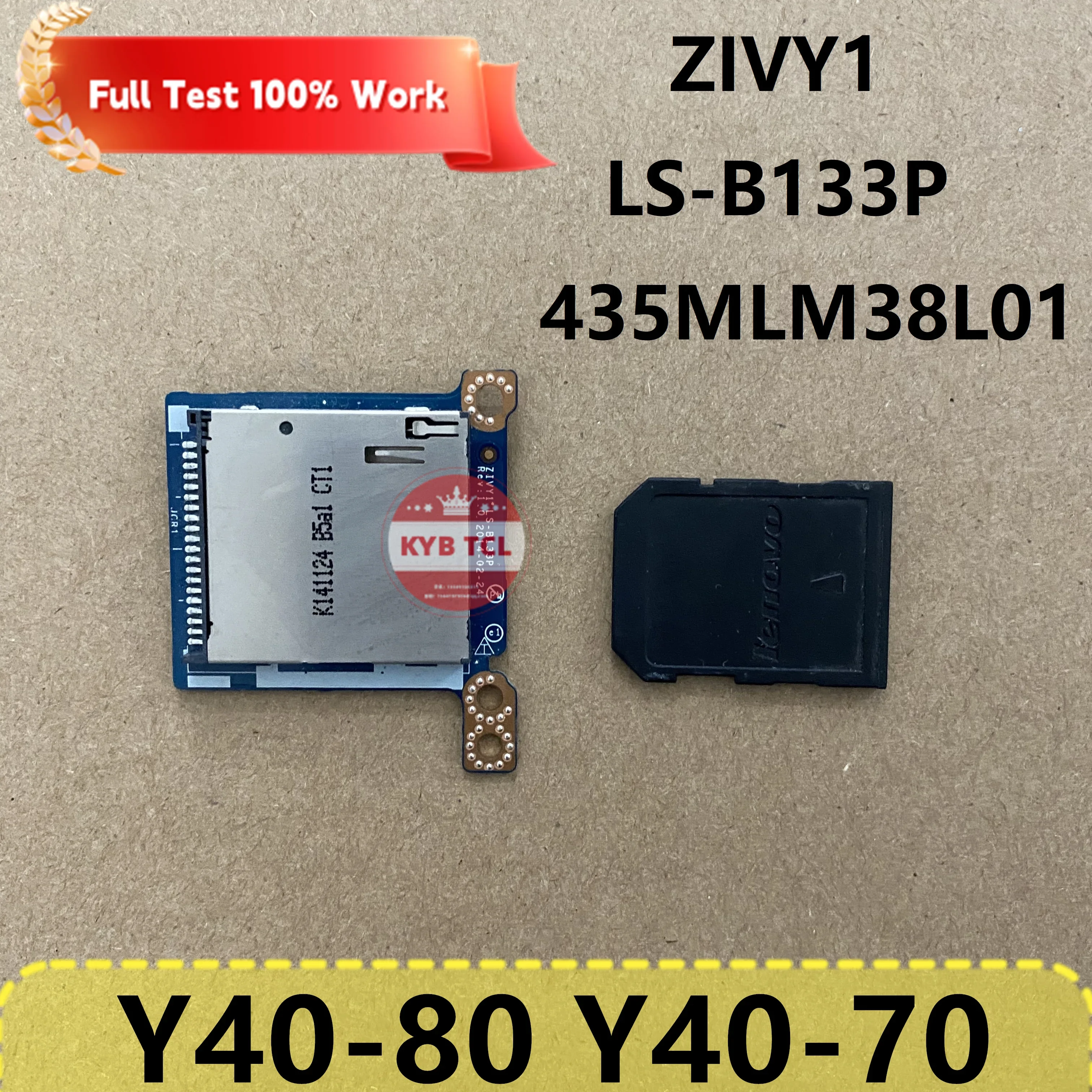 435MLM38L01 ZIVY1 LS-B133P Notebook For Lenovo Ideapad Y40-80 Y40-70 Y40 Genuine Laptop Card Reader Module Board Or Fake SD card