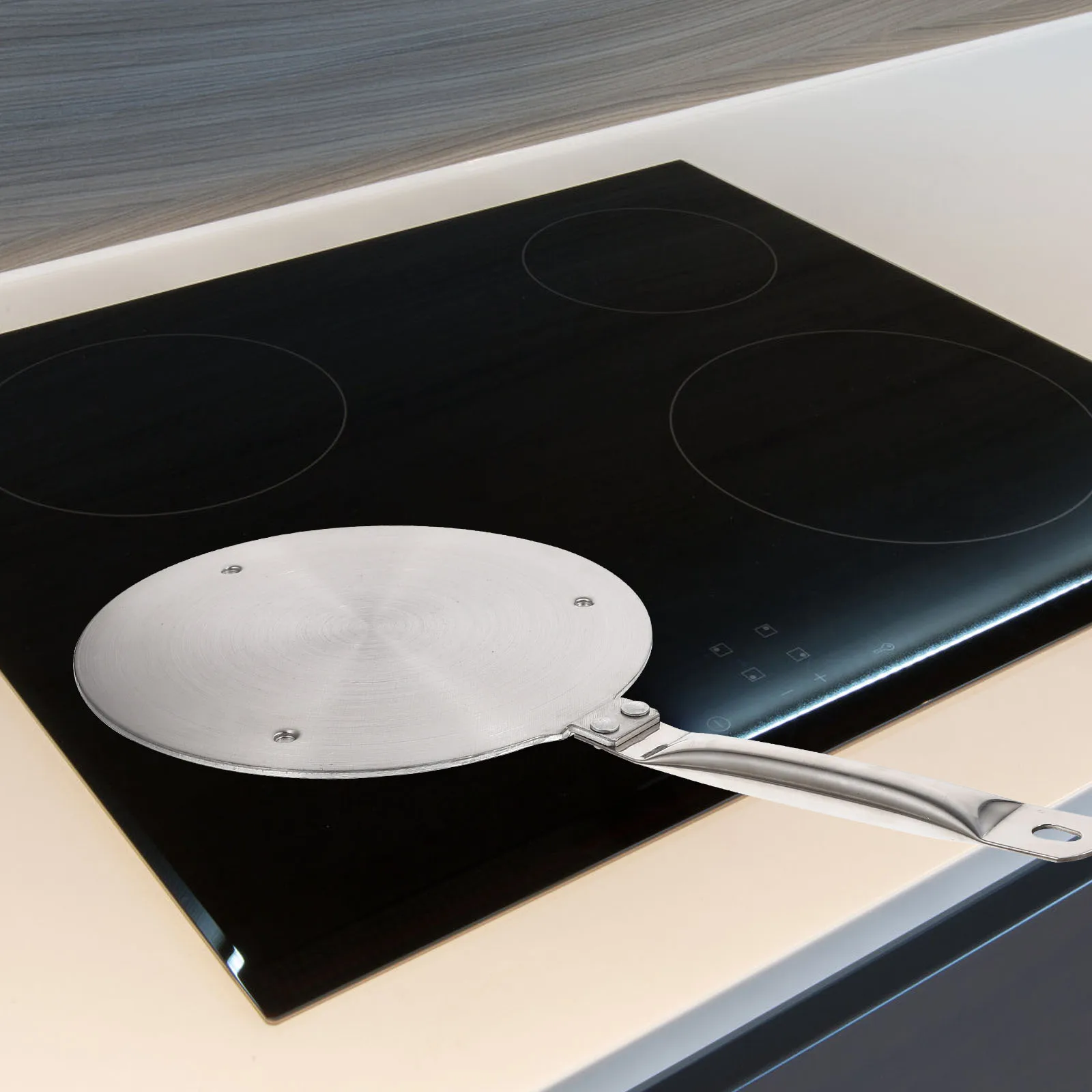 

Stainless Steel Heat Diffuser Electromagnetic Induction Heating Plate Metal Transfer Plate Wall Mountable Kitchen Cookware