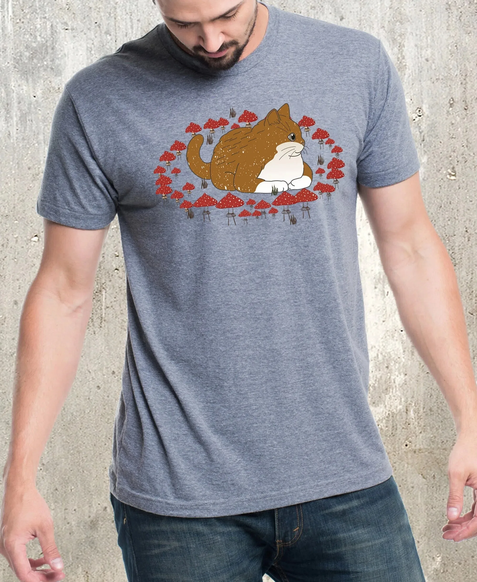 Goblincore T Shirt Cat Mushroom Cats Lovers Nature Lover S Cute Cottagecore Outfit