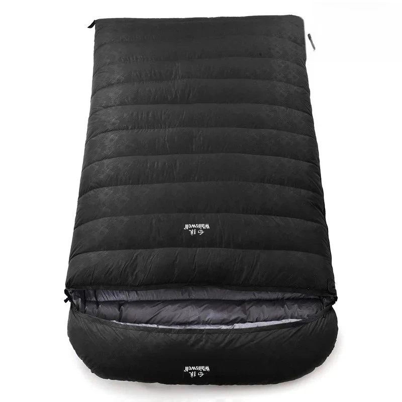 220*130CM Ultralarge Double Person 1800g/2000g Filling White Goose Down Adult Sleeping Bag Cold Weather Comfortable Outdoor Camp