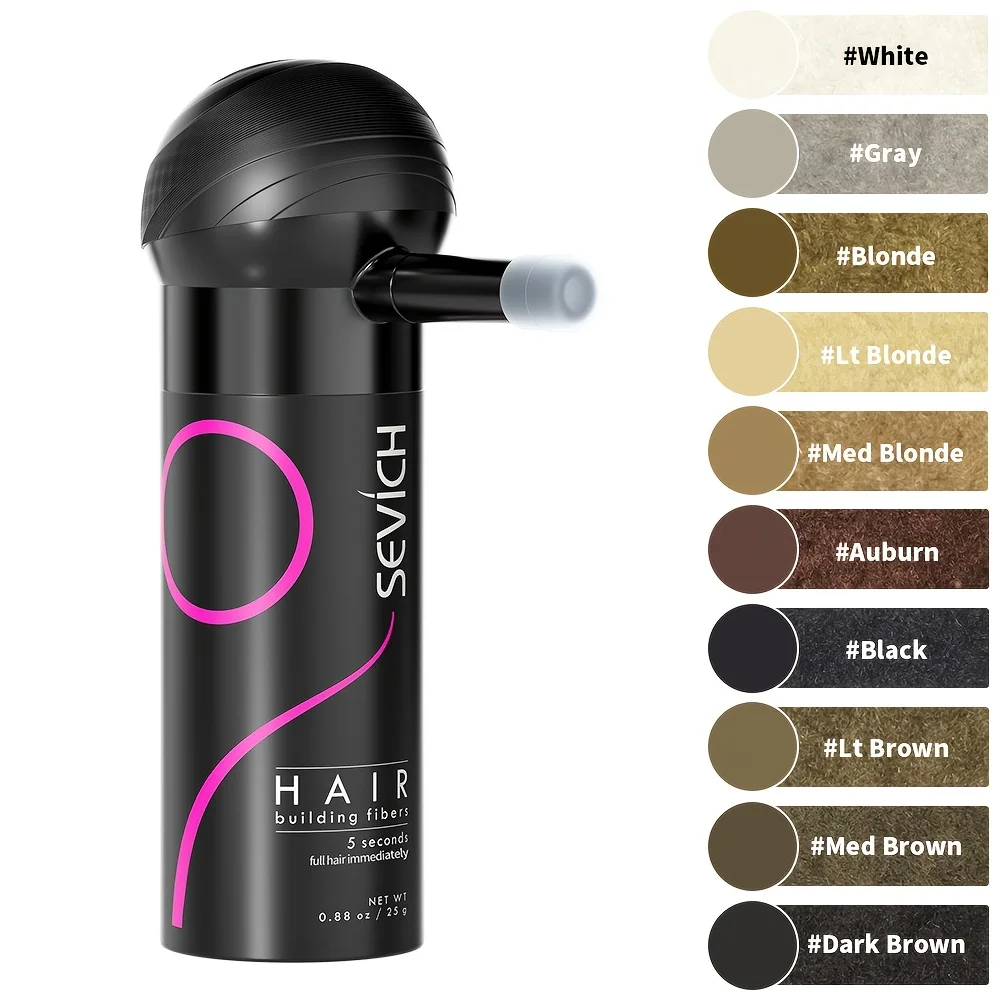 SEVICHHairBuildingFiberSetCoverSparseHairOrBaldSpotsHairLossRegrowthTreatmentKeratinHairFiberPowderApplicator-AliExpress