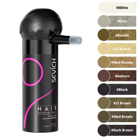 SEVICH Hair Building Fiber Set Cover Sparse Hair Or Bald Spots Hair Loss Regrowth Treatment Keratin Hair Fiber Powder Applicator