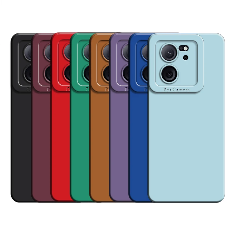 Für Xiaomi 13T Pro Fall Für Xiaomi 13T 13T Pro 5G Abdeckung Volle Kamera Objektiv Schutz neue Flüssigkeit Silikon Stoßfest Stoßstange