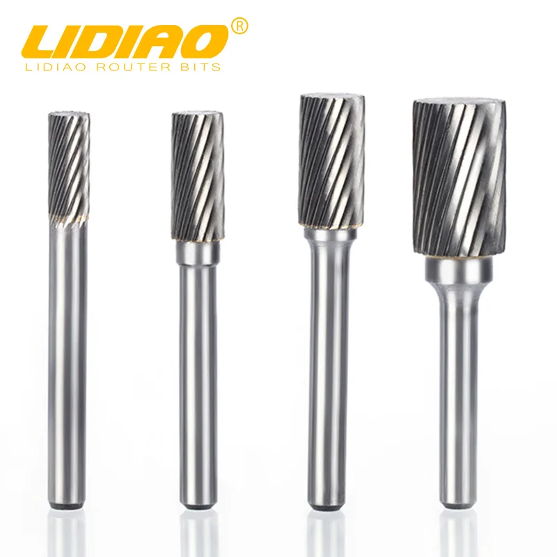 LIDIAO A Type 3MM Shank Diameter Rotary Files Set High Speed Steel Burr Tools for Metal/Plastic/Woodworking Grinding Polishing