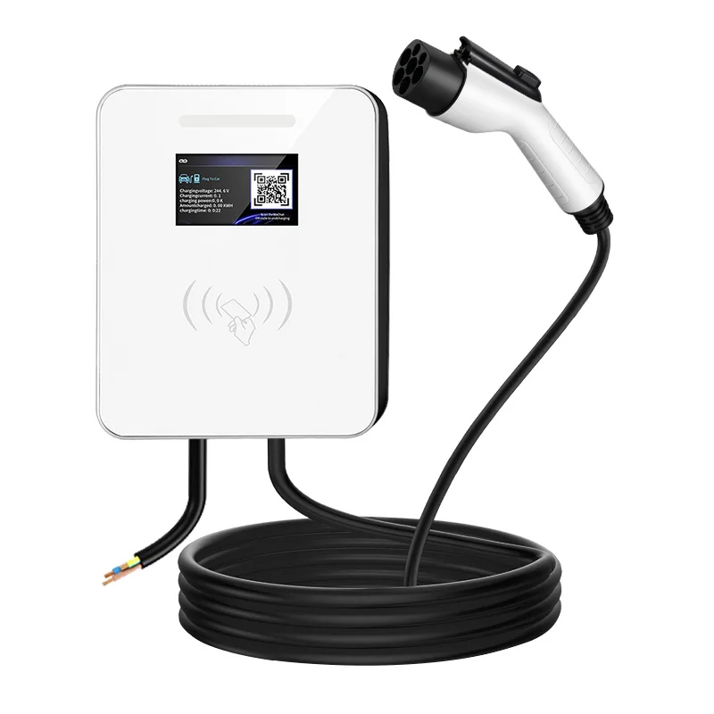 

EV Charger For GBT With APP WIFI 16A 32A Adjustable Wall Mounted EV Charger With LCD Screen Ev Charger 7kw WiFi Smart Control