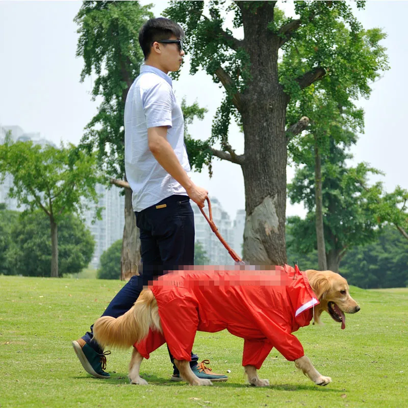 Big Dog Raincoat Large Dog Outfit Jumpsuit Waterproof Clothing Samoyed Husky Labrador Golden Retriever Dog Clothes Dropshipping