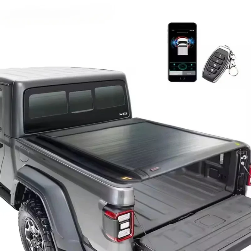 

4x4 Car Accessories Pickup Truck Bed Cover Electric Tonneau Cover Roll up for F150