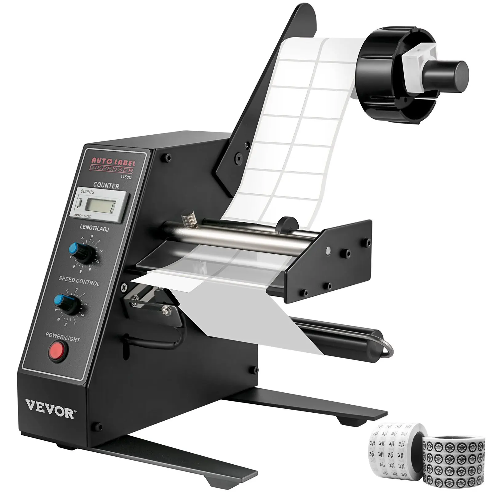 

Automatic Label Dispenser 110V, 12W AL-1150D Automatic Manual Label Stripper Label Machine 1-8 m/min, Portable Label Appli
