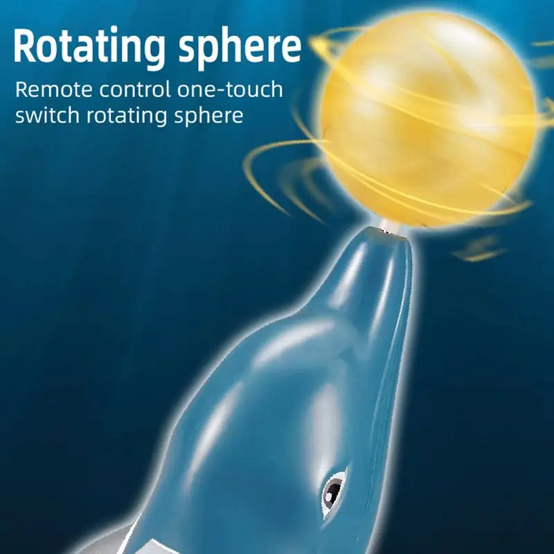 Outdoor Water Toys For Kids Realistic RC Dolphin Multi-Directional Control High Simulation Dolphin Ball Rotation Design For