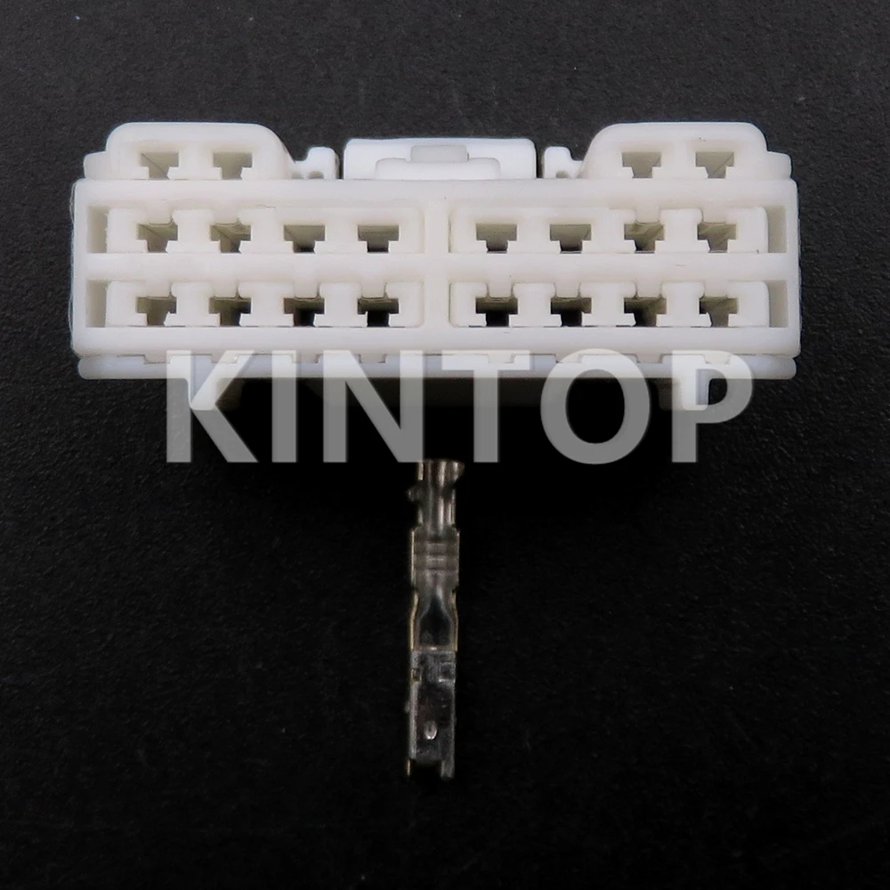 1 Set 20 Pins 6098-7360 AC Assembly Auto Low Current Cable Adapter Automobile Replacement Connector White Miniature Car Socket