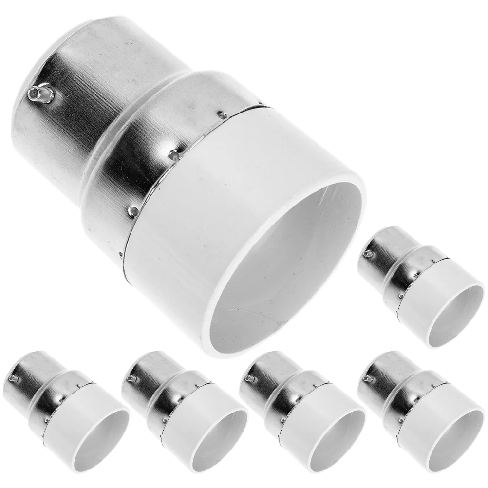 Medium to Mogul Base Adapter Convert Lamp Head B22 E14 Socket White Copper Light Outlet