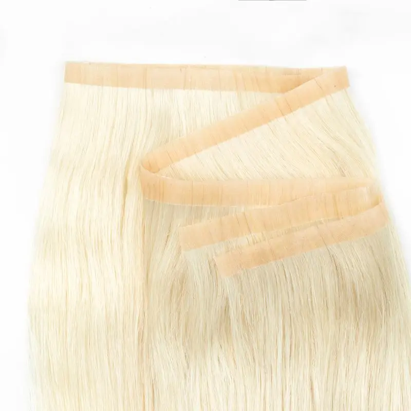 Long PU Weft Hair Bundles PU Skin Weft Tape in Human Hair Extensions No Glue Natural Human Hair 40-50G 12 16 20inch 80cm Weft