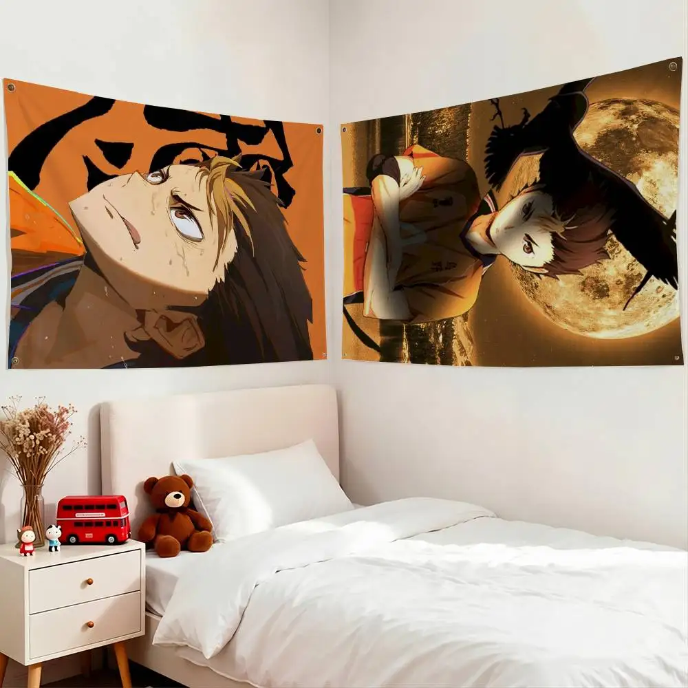 Yuu Nishinoya H-Haikyuus Flags for Bedrooms Home Decor Items Outdoor Decors Garage Decoration Flaga