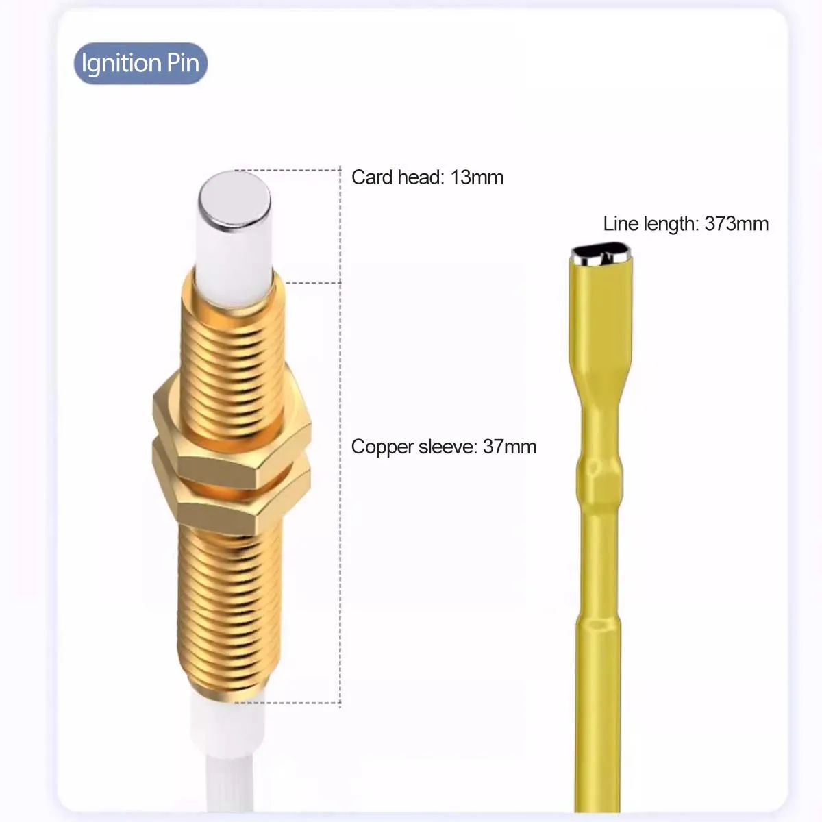 Universal Gas Cooker Ignition Electrode Flame Sensing Needle Stove Spark Plug Sensor Probe For Household Gas Stove Repair Parts