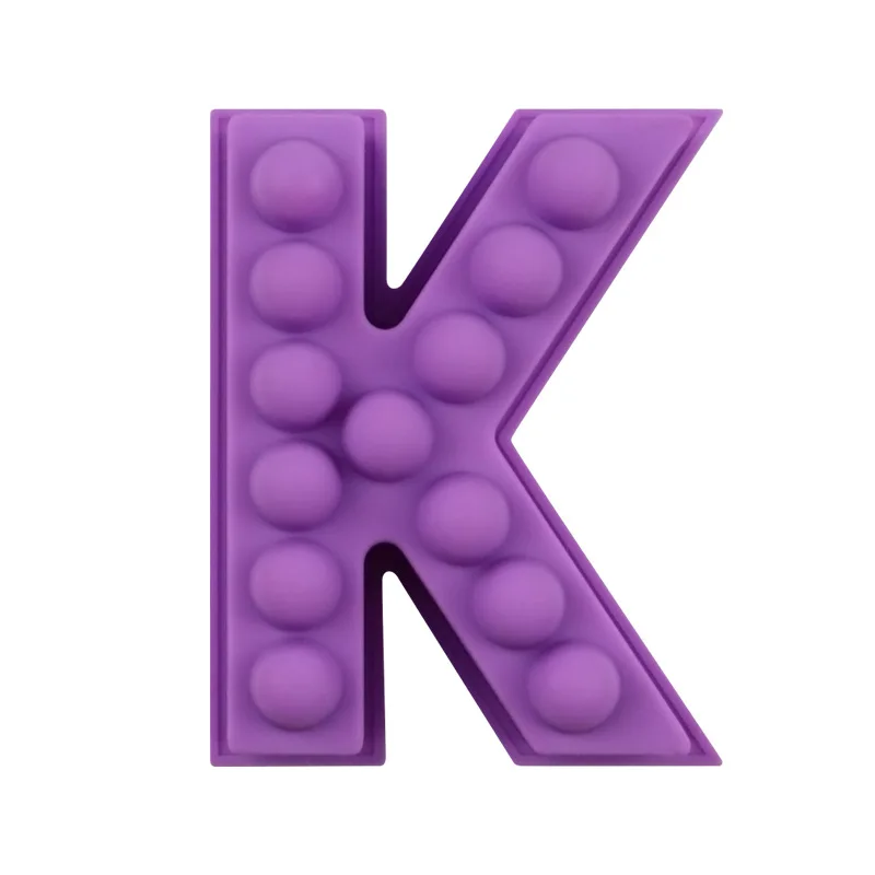 3 بوصة رسالة قالب من السيليكون للشوكولاتة ثلاثية الأبعاد K كابيتال الأبجدية راتنجات الايبوكسي قالب للحلوى كلمة تسجيل الحرف الفنية تزيين الكعكة
