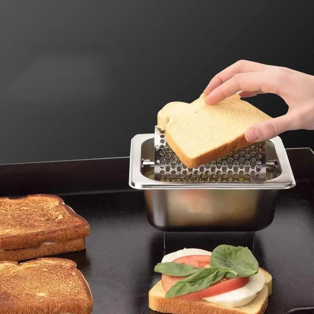 Stainless Steel Butter Roller Removable Labor-saving Butter Applicator Efficient with Base Butter Dispenser Restaurant